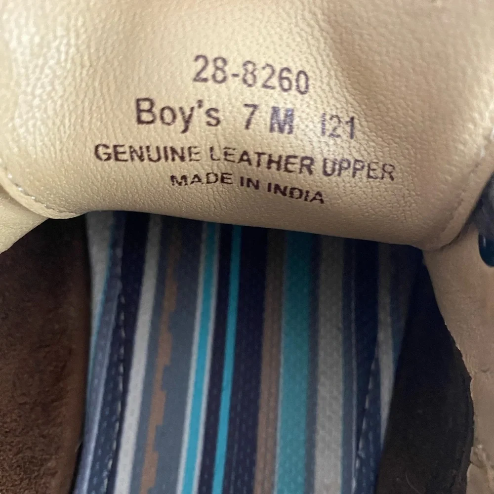 JOHNSTON & MURPHY Boys Shoes 7M Big Boy’s McGuffey Brown Plain Toe Shoes